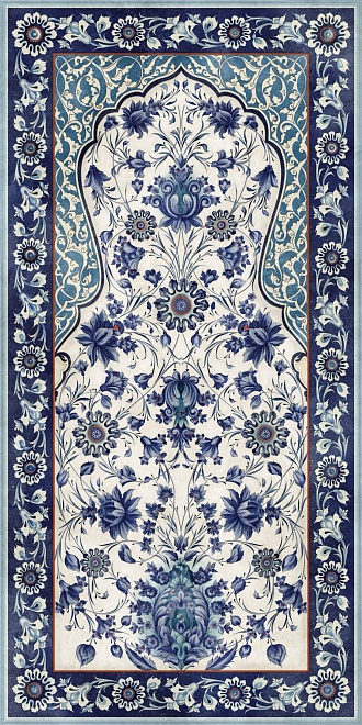 Декор Орнамент синий обрезной VT\A22\SG5918R (Kerama Marazzi)