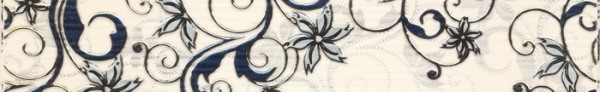Бордюр AZALIA Frieze Dark Blue (Beryoza Ceramica)