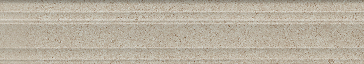 Бордюр Багет Монсеррат бежевый светлый матовый обрезной 400х73 BLF006R (KERAMA MARAZZI)