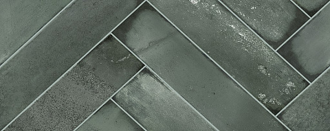 Плитка настенная Талисман Кирпичи Зеленый / Talisman Bricks Green 00-00110171 201x505 (Azori)