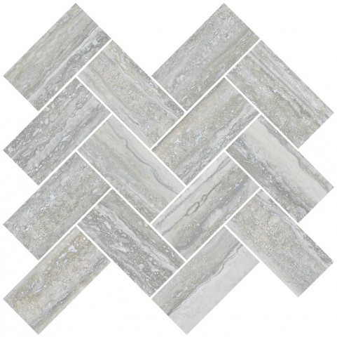 Декор TRAVERTINI Herringbone Grey K945652R (Vitra)