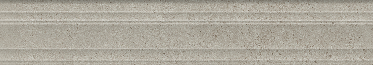 Бордюр Багет Монсеррат серый светлый матовый обрезной 400х73 BLF007R (KERAMA MARAZZI)