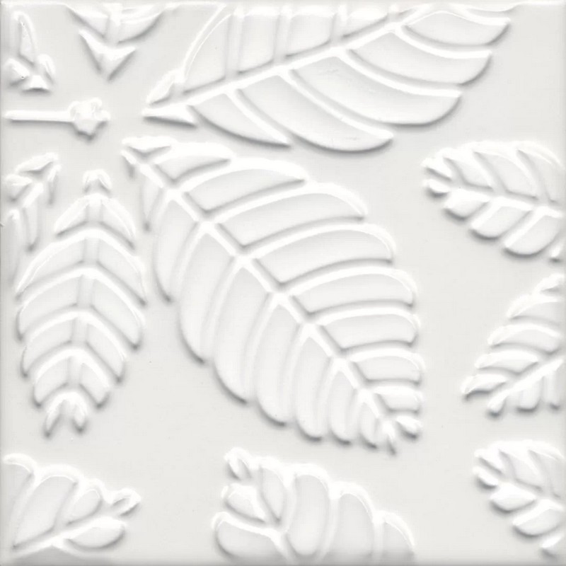 Декор настенный Агдаль 1 белый матовый структура KMD2SFB001BN 150х150 (KERAMA MARAZZI)