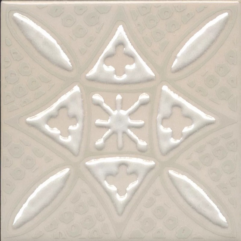Декор Бахия 2 бежевый светлый глянцевый KMD3STA017GN 98x98 (KERAMA MARAZZI)