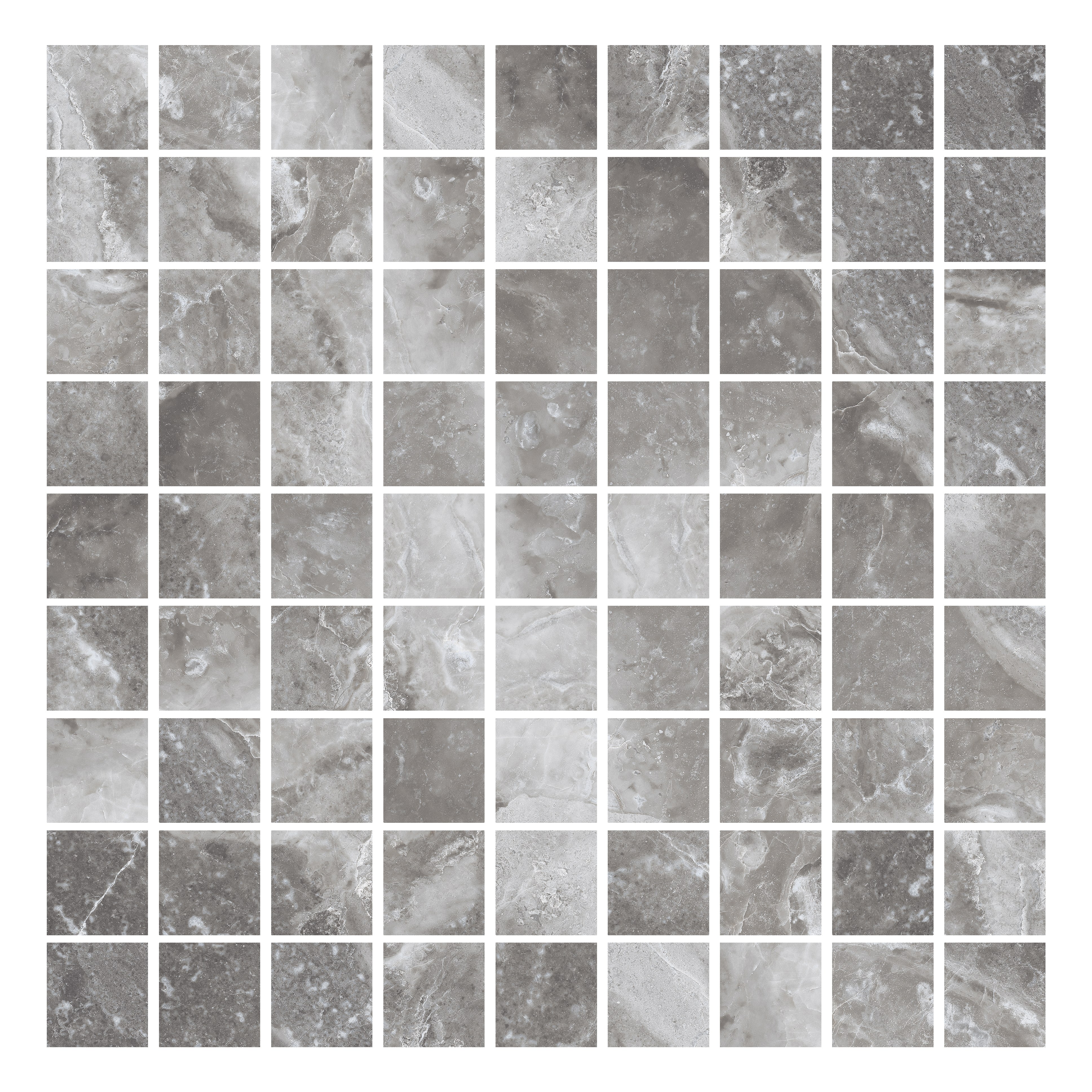Мозаика BLACK&WHITE Grey K-62/LR/m01 (Kerranova)
