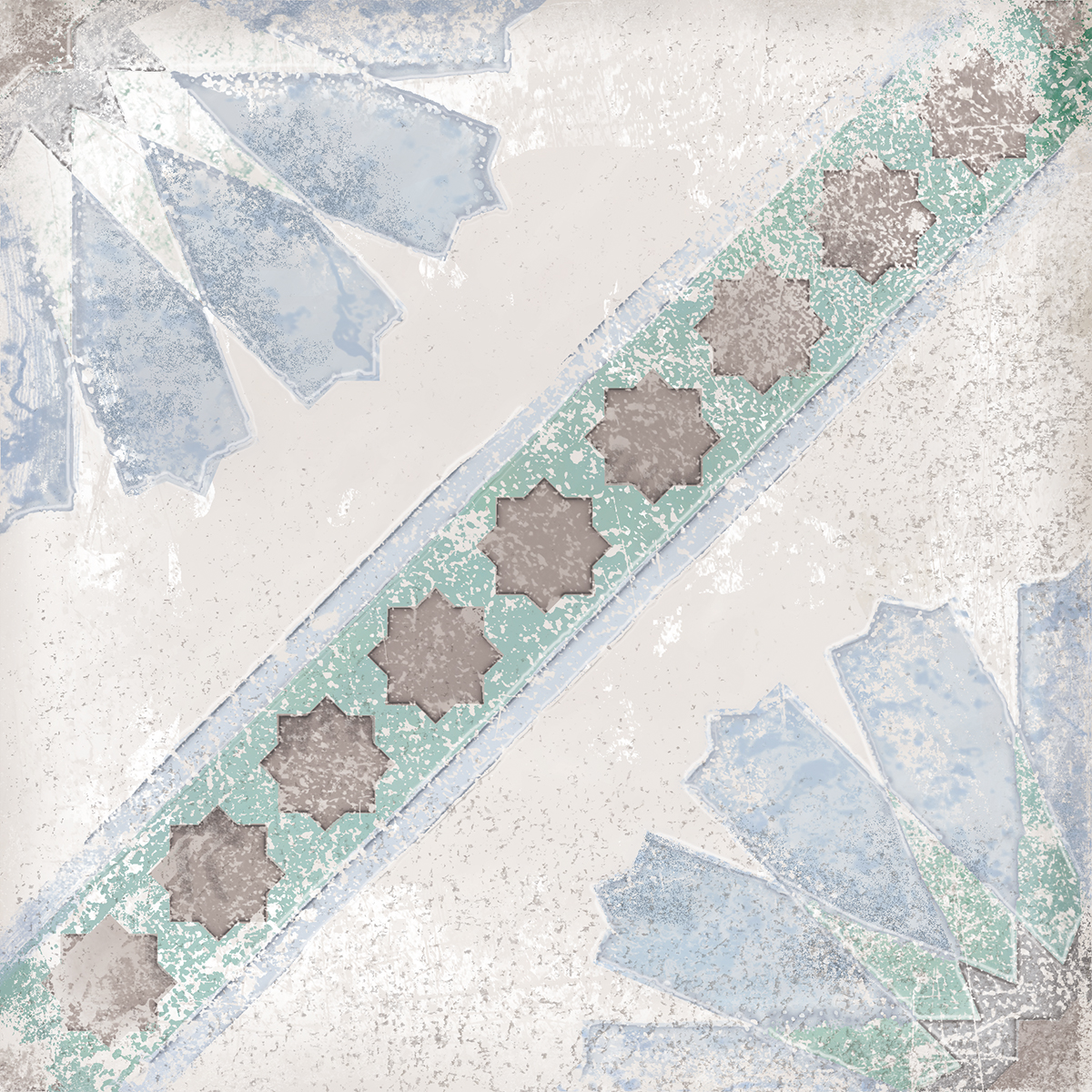 Плитка настенная MATE / МАТЭ DECOR ZELLIGE 00-00108863 150X150 (Eletto Ceramica)