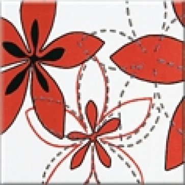 Декор Aplauz flower czerwony centro 1 (Opoczno)