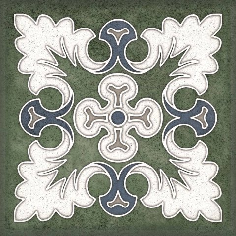 Плитка настенная SMALTO Verde Decor 1 150x150 (Керлайф)