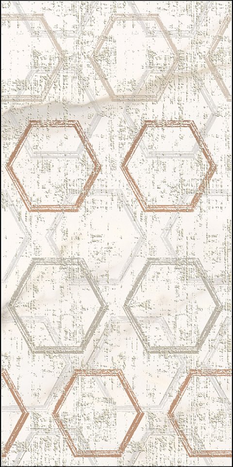 Декор Apulia Oro Hexagone 630x315 (Azori)