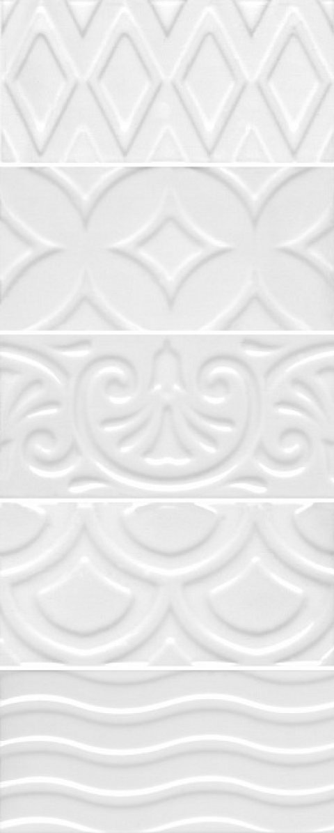 Плитка настенная АВЕЛЛИНО Белый структура mix 16017 (KERAMA MARAZZI)