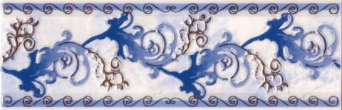 Бордюр MRIA Frieze Dark Blue (Beryoza Ceramica)