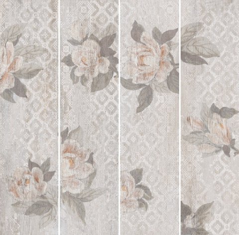 Керамический гранит ПОДЖИО Цветы Светлый обрезной SG704200R (KERAMA MARAZZI)