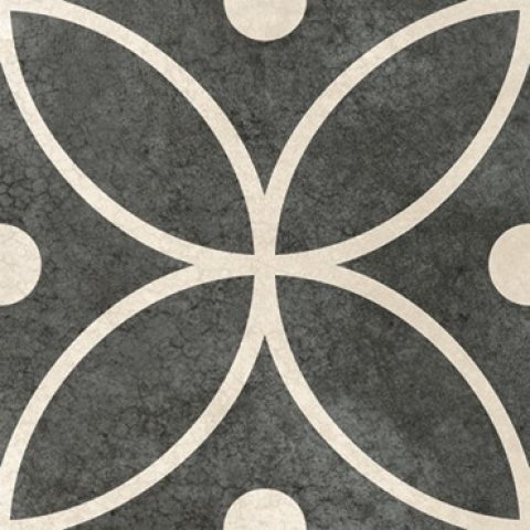 Керамический гранит Retro flor black (New Tiles)