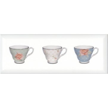 Декор ВЕДЖВУД Чашки белый грань STG\A274\15036 (KERAMA MARAZZI)