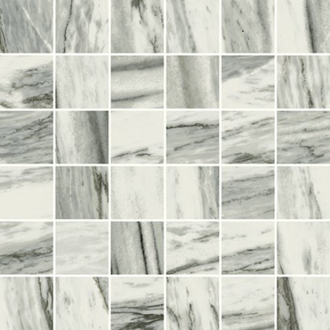 Мозаика Skyfall bianco Mosaico 30x30 Cer Rett (ITALON)