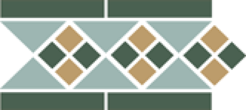 Бордюр OCTAGON Border LISBON with 1 strip (Tr.13, Dots 18+03, Strips 18) (TopCer)