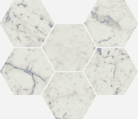 Декор CHARME EXTRA Carrara Mosaico Hexagon (Italon)