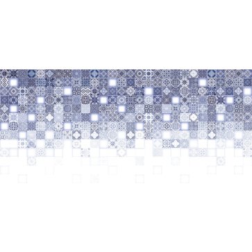 Плитка настенная HAMMAM BLUE рельеф многоцветный HAG451D (Cersanit)