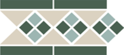 Бордюр OCTAGON Border LISBON with 1 strip (Tr.16, Dots 13+18, Strips 18) (TopCer)