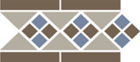 Бордюр OCTAGON Border LISBON with 1 strip (Tr.01, Dots 29+11, Strips 29) (TopCer)