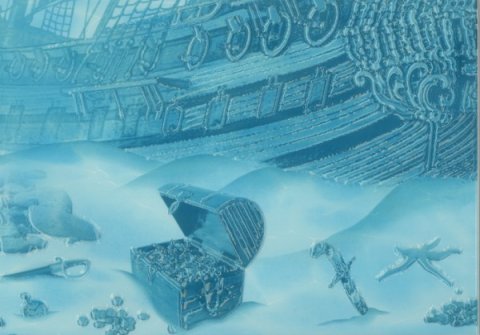 Декор AZURE Decor Ship 7 Turquoise (Beryoza Ceramica)
