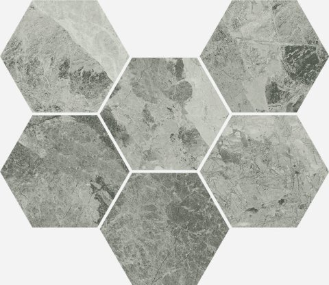 Декор CHARME EXTRA Silver Mosaico Hexagon (Italon)