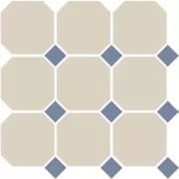 Керамический гранит OCTAGON 4416 OCT11-1Ch White OCTAGON 16/Blue Cobait Dots 11 (TopCer)