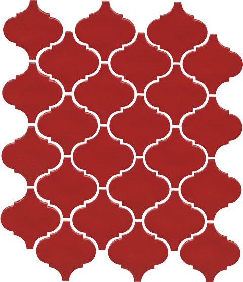 Плитка настенная Авейру мозаичный красный глянцевый 26х30 65013 (Kerama Marazzi)