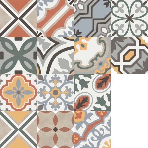 Керамический гранит Poly Mix 20х20 (Creto)
