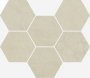 Мозаика Terraviva Floor Project Moon Mosaico Hexagon 25x29 Nat Rett (Italon)