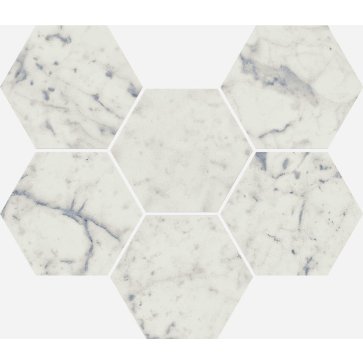 Декор CHARME EXTRA Carrara Mosaico Hexagon (Italon)
