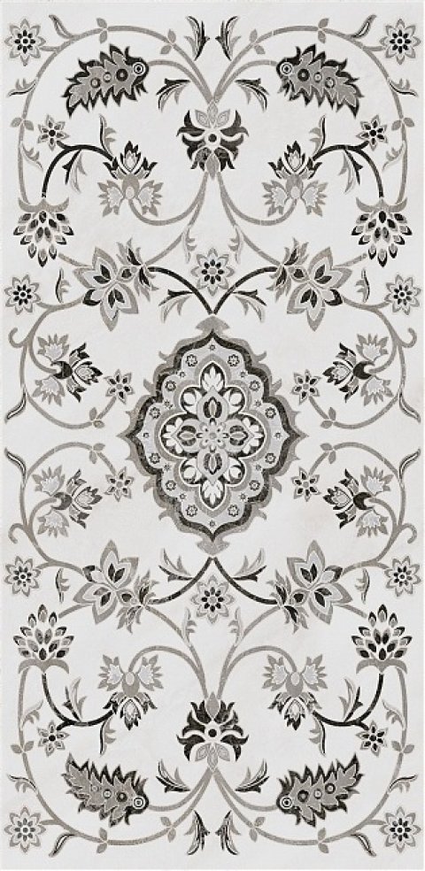 Керамический гранит ПАРНАС Серый декорированый лаппатированный SG810302R (KERAMA MARAZZI)