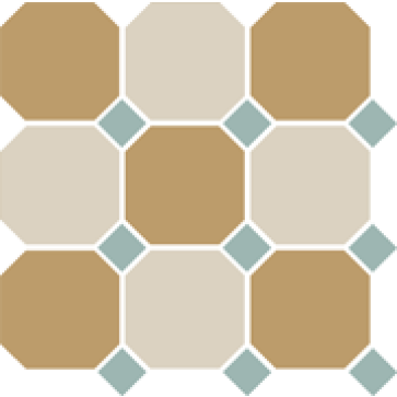Керамический гранит OCTAGON 4403+16 OCT13-A Yellow 03 White 16 OCTAGON/Turquoise 13 Dots (TopCer)