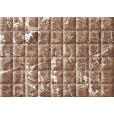 Плитка настенная МЭДИСОН коричневая рельеф (La Favola)