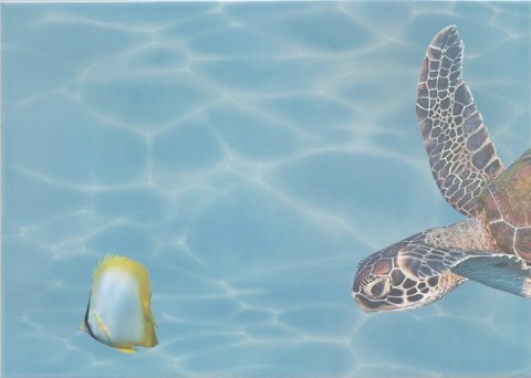 Декор AZURE Decor 3 Sea World Turquoise (Beryoza Ceramica)