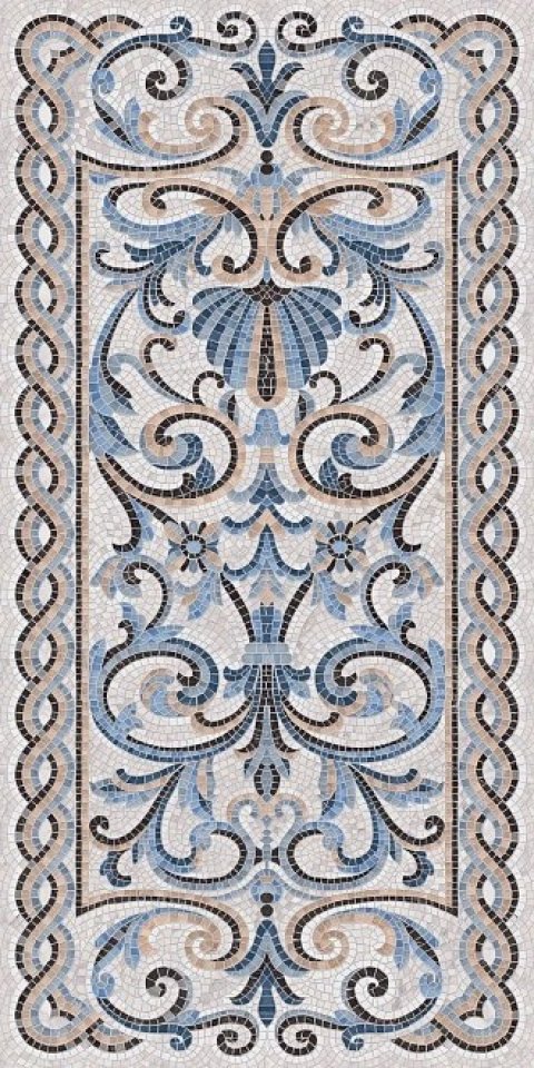 Керамический гранит МОЗАИКА синий декорированный лаппатированный SG590902R (Kerama Marazzi)