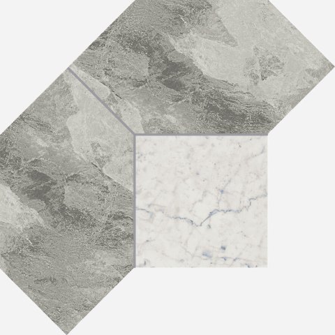 Декор CHARME EXTRA Silver Mosaico Polygon (Italon)