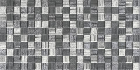 Плитка настенная МЕГАПОЛИС мозаика темно-серая (La Favola)
