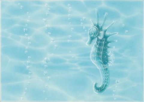 Декор AZURE Decor Sea Horse Turquoise (Beryoza Ceramica)