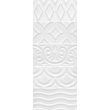 Плитка настенная АВЕЛЛИНО Белый структура mix 16017 (KERAMA MARAZZI)