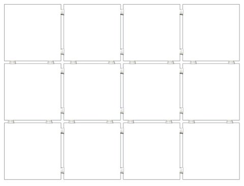 Плитка настенная КОНФЕТТИ белый из 12 частей 1230Н (KERAMA MARAZZI)