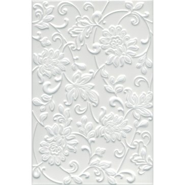 Плитка настенная АДЖАНТА Цветы Белый 8216 (KERAMA MARAZZI)