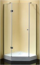 Угловая одностворчатая распашная дверь STAR 1000 Chinchilla glass (STURM-DUSCHWAENDE)