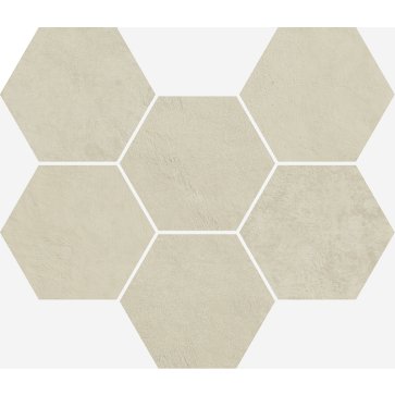 Мозаика Terraviva Floor Project Moon Mosaico Hexagon 25x29 Nat Rett (Italon)