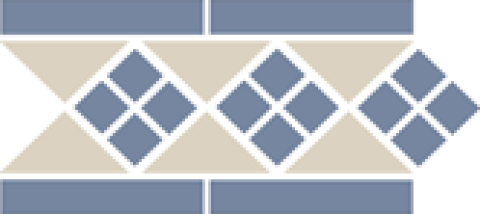 Бордюр OCTAGON Border LISBON with 1 strip (Tr.16, Dots 11, Strips 11) (TopCer)