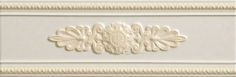 Бордюр LIRICA Listello Decorato Crema P17041 (Vallelunga)