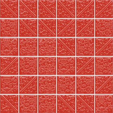 Плитка настенная ЛА-ВИЛЛЕТ красный 21024 (Kerama Marazzi)