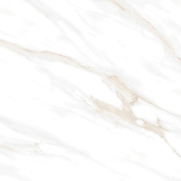 Керамический гранит Калакатта Кларити Голд / Calacatta Clarity Gold белый полированный 600x600 (Ceradim)