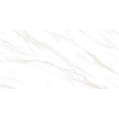 Керамический гранит Калакатта Кларити Голд / Calacatta Clarity Gold белый матовый 600x1200 (Ceradim)