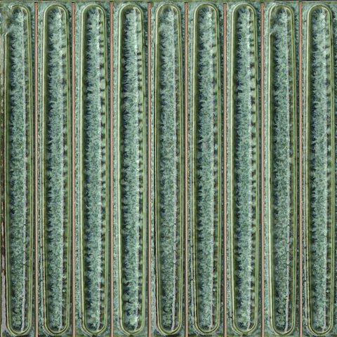 Декор чипсет Далия зелёный глянцевый KMD2SOB006BN 200x200 (Kerama Marazzi)